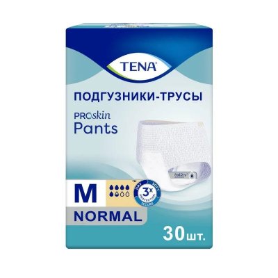 Купить tena proskin pants normal (тена) подгузники-трусы размер m, 30 шт в Бору