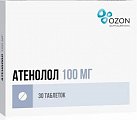Купить атенолол, таблетки 100мг, 30 шт в Бору