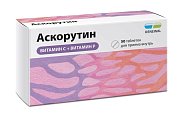 Купить аскорутин, таблетки 50мг+50мг, 50 шт в Бору