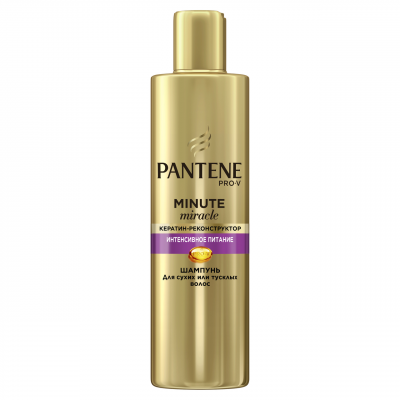 Купить pantene pro-v (пантин) шампунь minute miracle мицелярный интенсивное питание волос, 270 мл в Бору