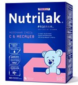 Купить нутрилак премиум 2 (nutrilak premium 2) молочная смесь адаптированная с 6 месяцев, 300г в Бору