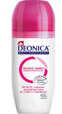 Купить deonica (деоника) дезодорант антиперспирант pre-biotic эффект ролик, 50мл в Бору