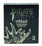 Pirate (Пират) презервативы 3шт ребристые