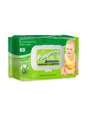 Купить pamperino (памперино) салфетки влажные детские, 50 шт в Бору
