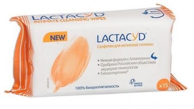 Купить lactacyd (лактацид) салфетки влажные для интимной гигиены 15шт в Бору