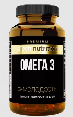 Купить atech nutrition premium (атех нутришн премиум) омега 3, капсулы массой 1350 мг 60 шт бад в Бору