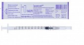 Купить шприц 1мл инсулиновый pascal 3-компонентный одноразовый, игла 27g 1шт в Бору