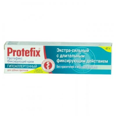 Купить протефикс (protefix) крем для фиксации зубных протезов гипоаллергенный 40мл в Бору