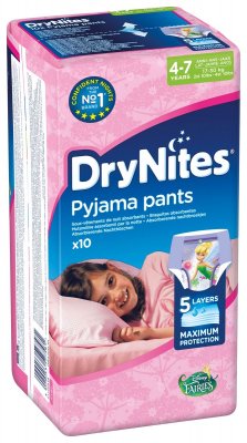 Купить huggies (хаггис) трусики drynites для девочек, 4-7 лет, 10 шт в Бору