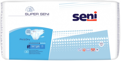 Купить seni (сени) подгузники супер ладж 30шт, размер 3 (100-150см) в Бору