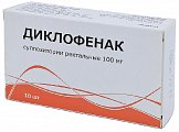 Купить диклофенак, суппозитории ректальные 100мг, 10шт в Бору