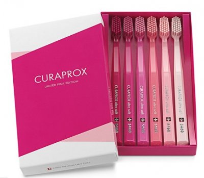 Купить curaprox (курапрокс) набор зубных щеток рink cs5460b розовый, 6 шт в Бору