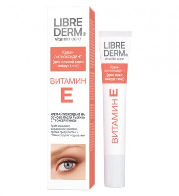 Купить librederm витамин е (либридерм) крем-антиоксидант для нежной кожи вокруг глаз, 20мл в Бору