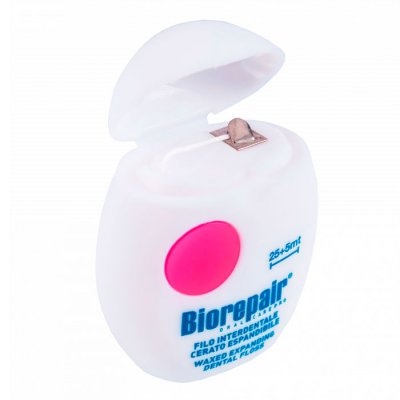 Купить биорепейр (biorepair) зубная нить поддерживающий белизну без воска, 30м в Бору