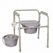 Купить кресло-туалет стальное складное, регулируемое по высоте, amcb6806 в Бору