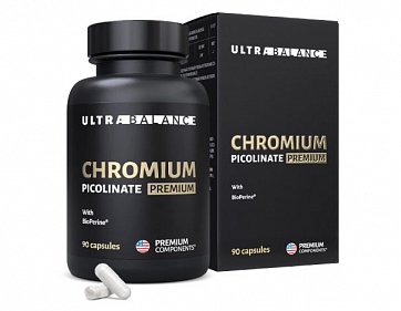 Ultrabalance (Ультрабаланс) Пиколинат хрома Премиум, капсулы 300 мг, 90 шт БАД