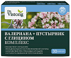 Купить dr vistong (д-р вистонг) комплекс валериана+пустырник с глицином, капсулы 30 шт бад в Бору