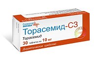 Купить торасемид-сз, таблетки 10мг, 30 шт в Бору