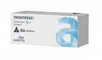 Купить лизипрекс, таблетки 5 мг, 60шт в Бору
