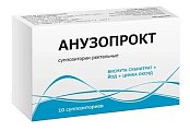 Купить анузопрокт, суппозитории ректальные, 10шт в Бору