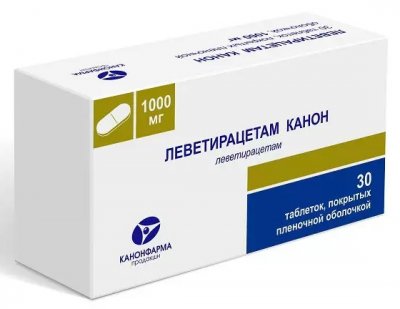 Купить леветирацетам-канон, таблетки, покрытые пленочной оболочкой 1000мг, 30 шт в Бору
