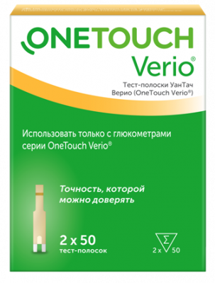 Купить тест-полоски onetouch verio (уан тач), 100 шт в Бору