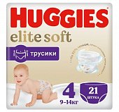 Купить huggies (хаггис) трусики elitesoft 4, 9-14кг 21 шт в Бору