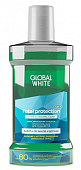 Купить глобал вайт (global white) ополаскиватель для полости рта максимальная защита забота об эмали и деснах fruit mix, 300мл в Бору
