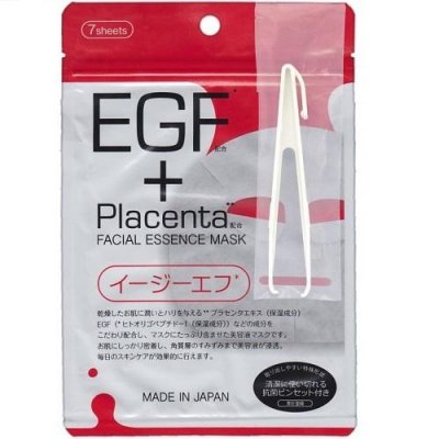 Купить japan gals (джапан галс) маска плацента и egf фактором facial essence, 7 шт в Бору