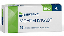 Купить монтелукаст, таблетки жевательные, для детей 4мг 15шт в Бору