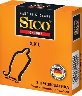 Купить sico (сико) презервативы xxl увеличенного размера 3шт в Бору