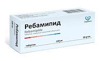 Купить ребамипид, таблетки покрытые пленочной оболочкой 100мг, 30 шт в Бору