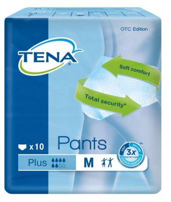 Купить tena (тена) подгузники-трусы, pants plus m, 10 шт в Бору