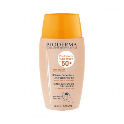 Купить bioderma photoderm (биодерма фотодерм) флюид для лица солнцезащитный тон светный 40мл spf50+ в Бору