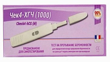 Тест на прерывание беременности Чек4-ХГЧ (1000)
