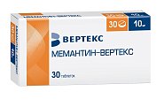 Купить мемантин-вертекс, таблетки, покрытые пленочной оболочкой 10мг, 30 шт в Бору