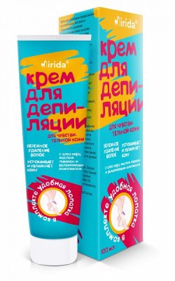 Купить мирида (mirida), крем для депиляции для чувствительной кожи в алоэ вера, маслом лаванды и увлажняющим комплексом, 100мл в Бору
