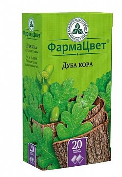 Дуба кора, фильтр-пакеты 1,5г, 20 шт
