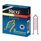 Купить sico (сико) презервативы pearl точечное рифление 3шт в Бору