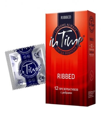 Купить in time (ин тайм) презервативы ребристые 12шт в Бору