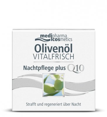 Купить медифарма косметик (medipharma cosmetics) olivenol vitalfrisch крем для лица ночной против морщин, 50мл в Бору