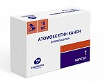 Купить атомоксетин канон, капсулы 18мг, 7 шт в Бору
