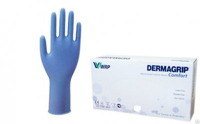 Купить перчатки dermagrip comfort смотр.нестер. нитрил. н/оп. р.s №100 пар (wrp, малайзия) в Бору