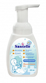 Купить sanitelle (санитель) мыло-пенка детское с экстрактом корня мыльнянки 0+, 250 мл в Бору