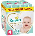 Pampers Premium Care (Памперс) подгузники 4 макси 9-14кг, 108шт