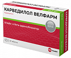 Купить карведилол велфарм, таблетки 12,5мг 30шт в Бору