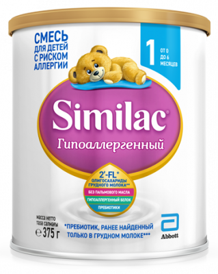 Купить симилак (similac) 1 гипоаллергенный смесь молочная 375г в Бору