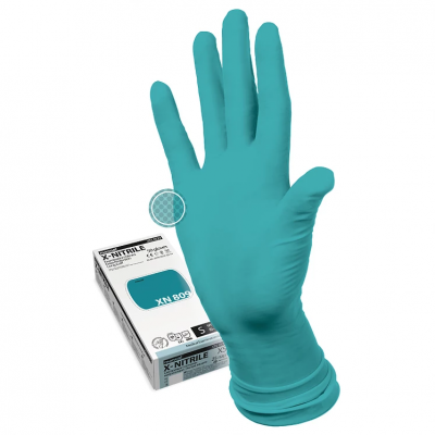 Купить перчатки manual xn809 смотр.н/стер.нитрил.текст.проч. р. s 25 пар (heliomed, австрия) в Бору