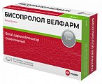 Купить бисопролол велфарм, таблетки покрытые пленочной оболочкой 5 мг, 90 шт в Бору