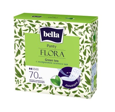 Купить bella (белла) прокладки panty flora с экстрактом зеленого чая 70 шт в Бору